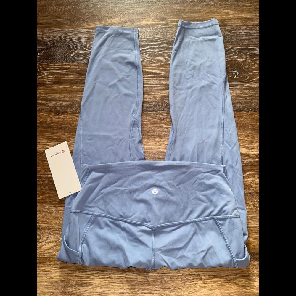 Lululemon Align With Pockets High Rise 25” Blue Willow Size 12 NWT